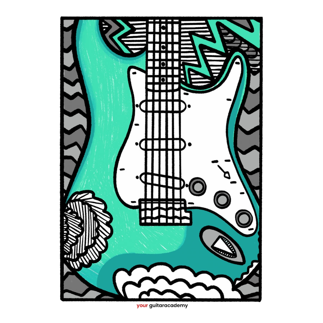 Green Thunderstruck Strat Hoodie