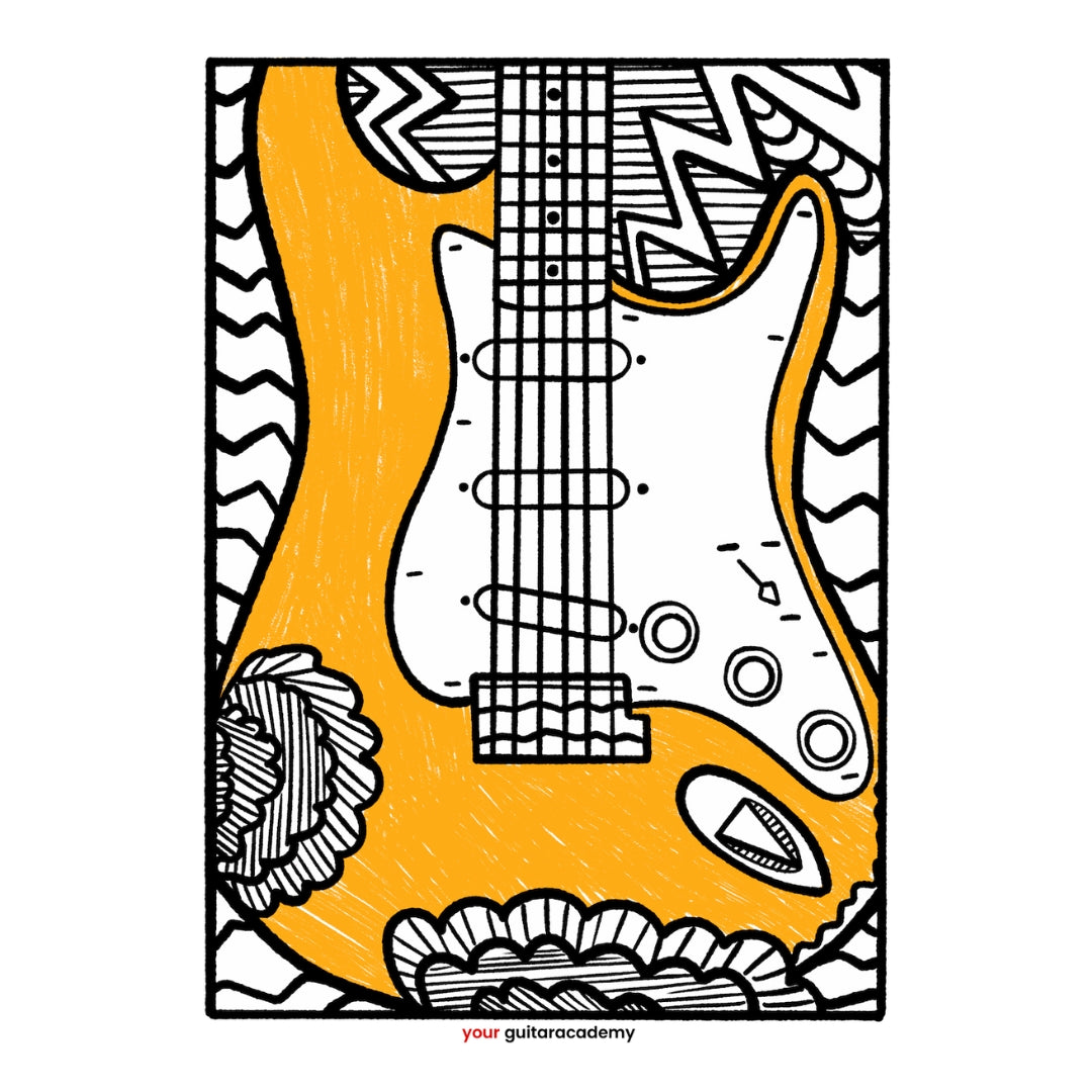 Yellow Thunderstruck Strat Hoodie