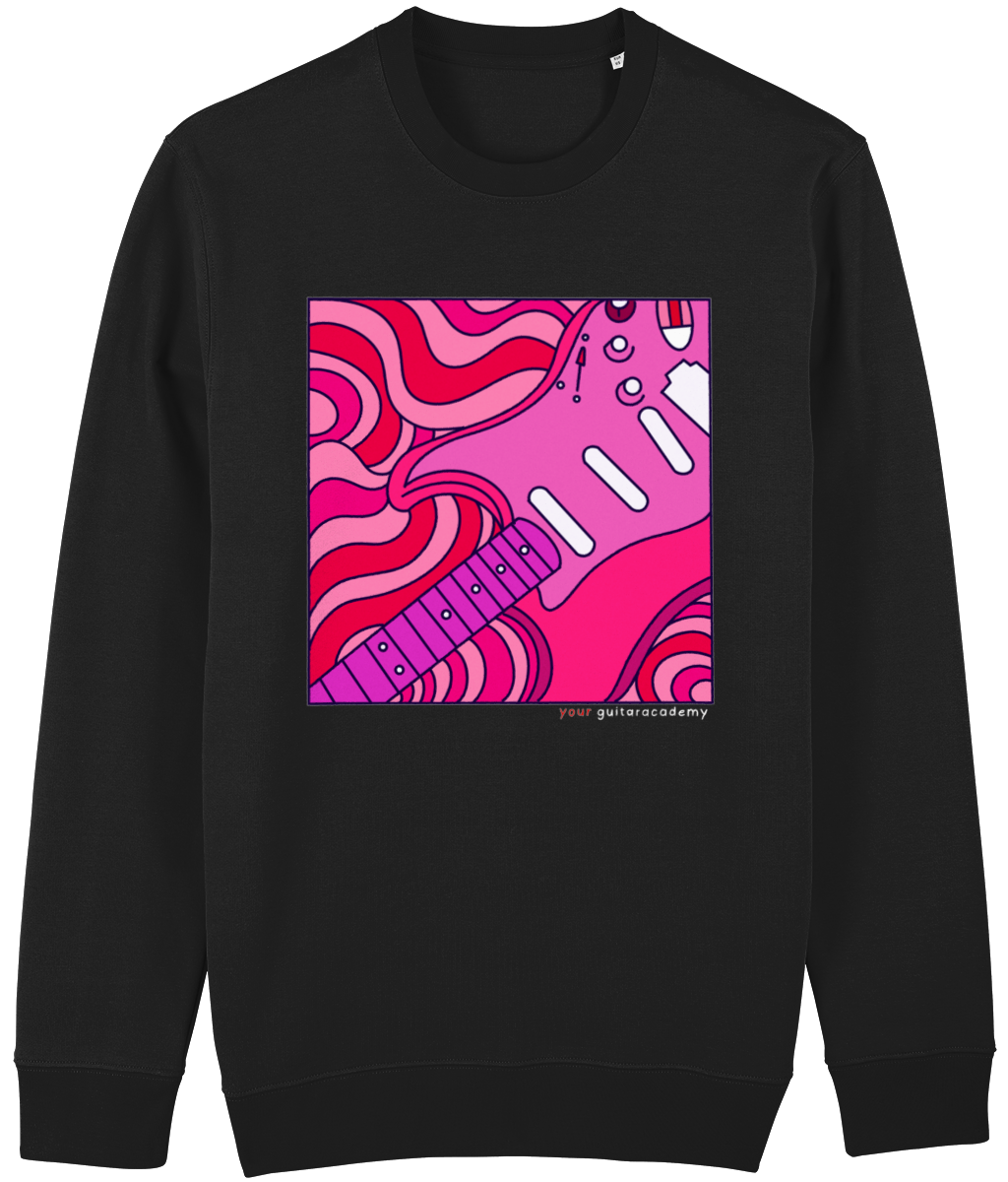 Pink Retro Stratocaster Sweatshirt