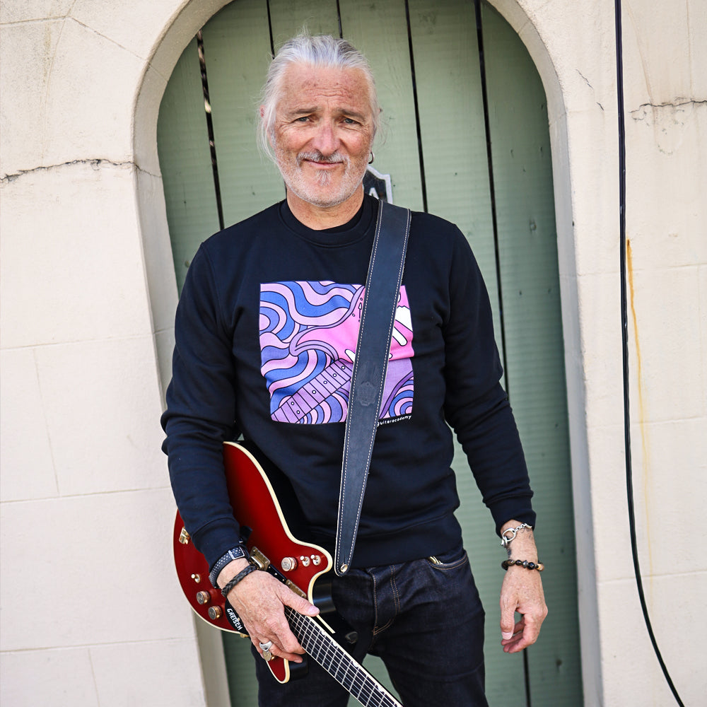 Purple Retro Stratocaster Sweatshirt
