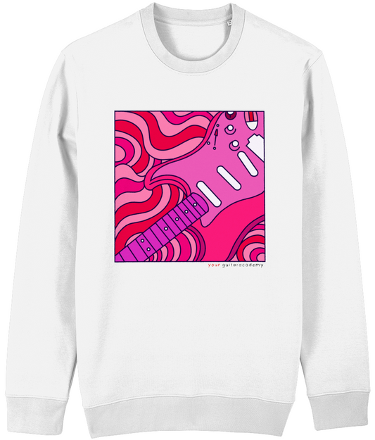 Pink Retro Stratocaster Sweatshirt