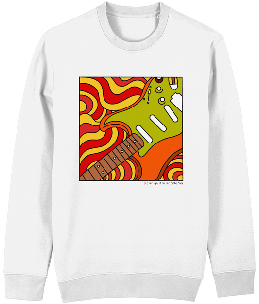 Orange Retro Stratocaster Sweatshirt