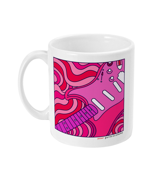 Pink Retro Strat Mug