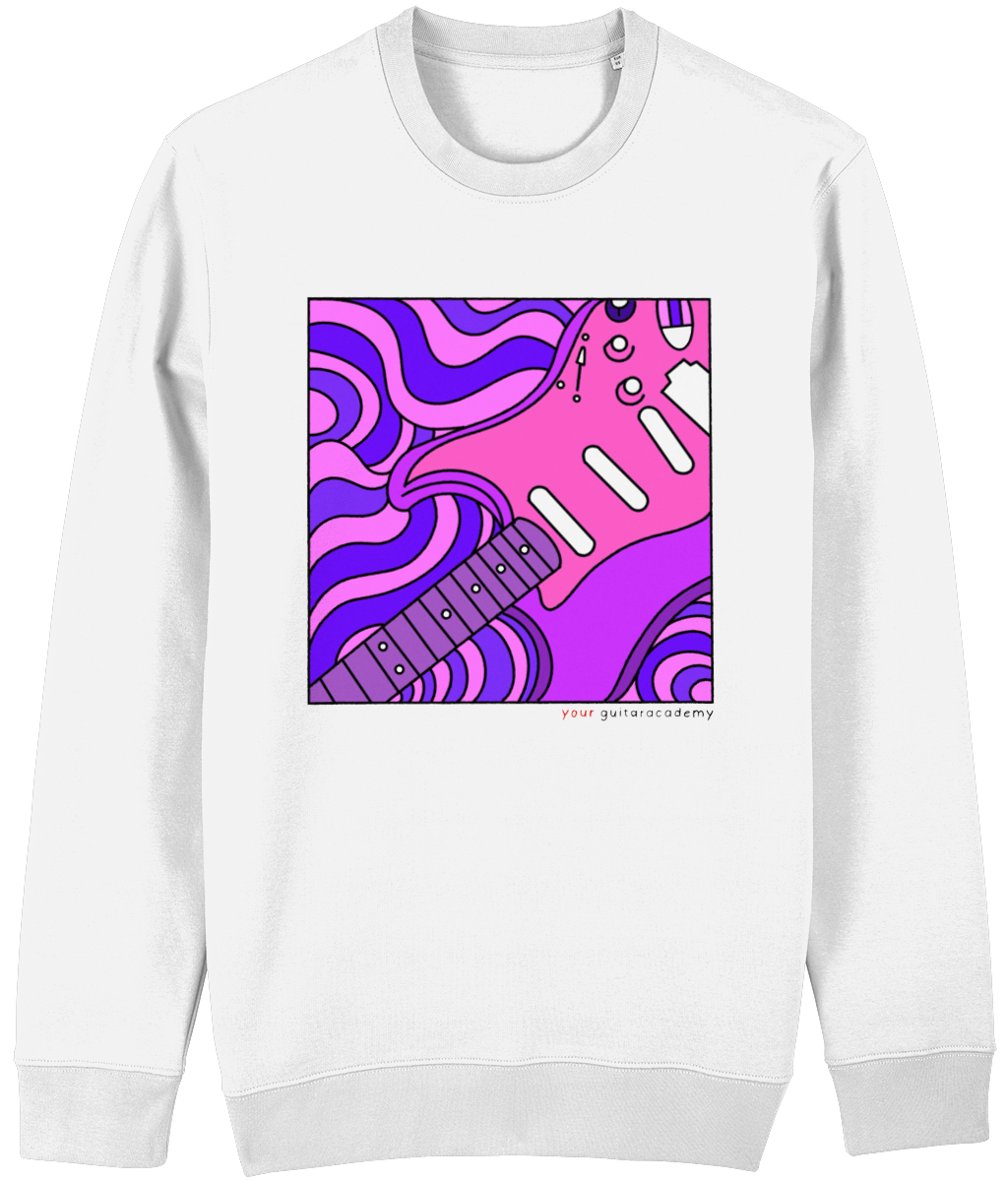 Purple Retro Stratocaster Sweatshirt