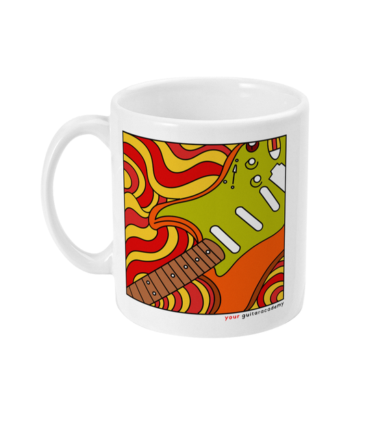 Orange Retro Strat Mug