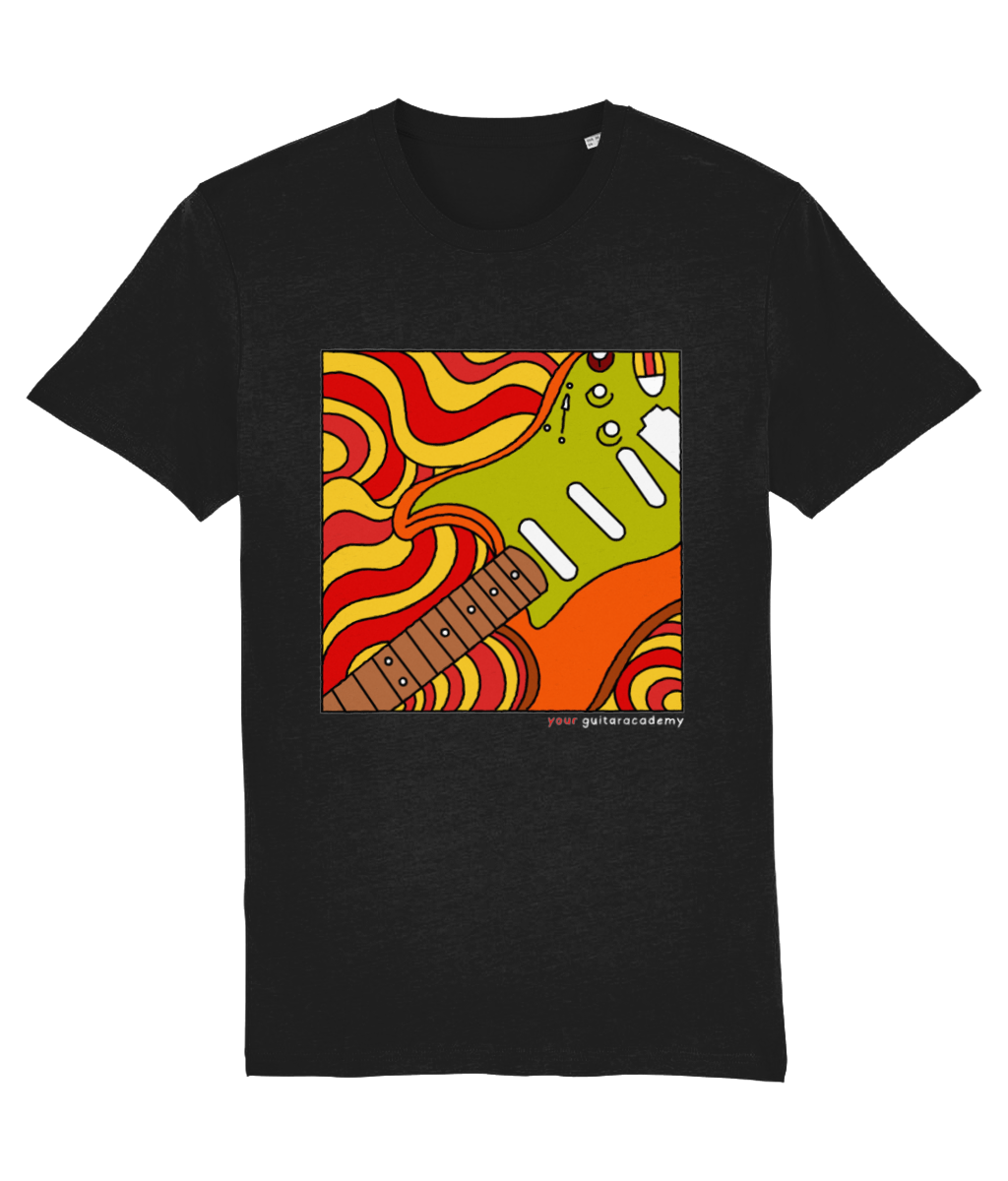 Orange Retro Stratocaster T-Shirt