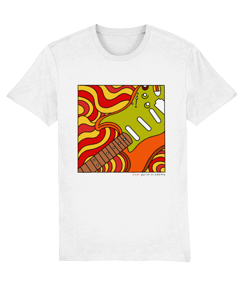 Orange Retro Stratocaster T-Shirt