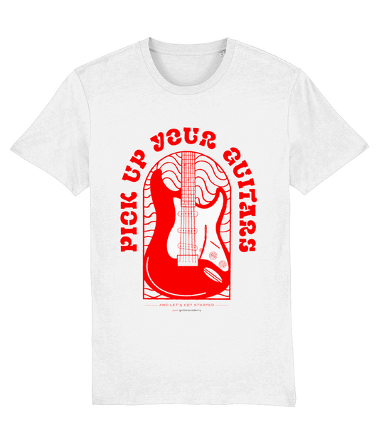 Pick Up Your Guitars Red T-Shirt