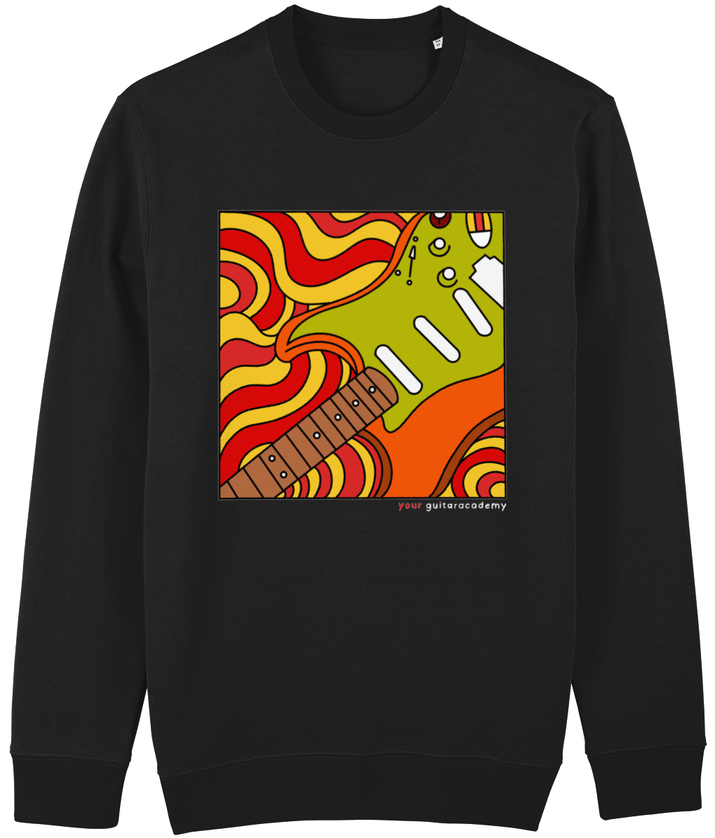 Orange Retro Stratocaster Sweatshirt
