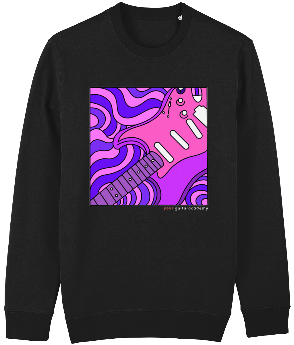 Purple Retro Stratocaster Sweatshirt