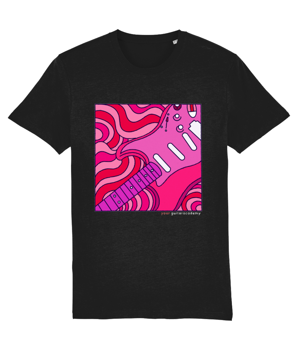 Pink Retro Stratocaster T-Shirt