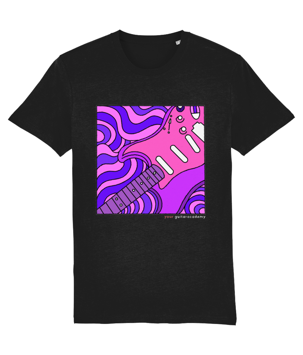 Purple Retro Stratocaster T-Shirt