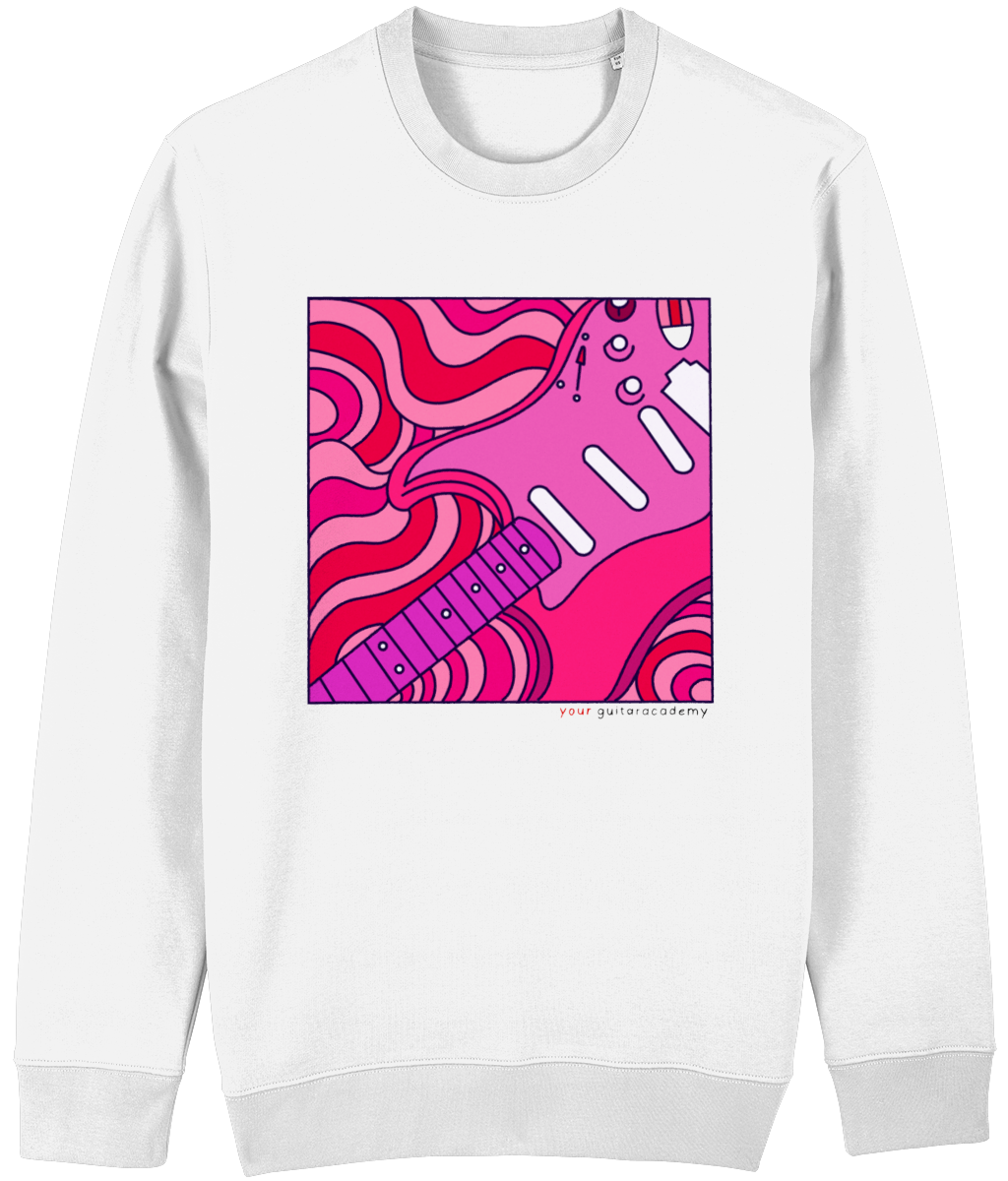 Pink Retro Stratocaster Sweatshirt