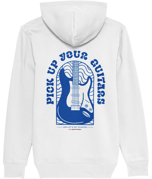 Pick Up Your Guitars in Blue Hoodie