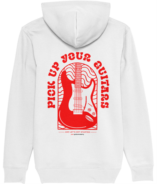 Pick Up Your Guitars in Red Hoodie